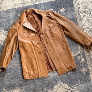 Perfectly Vintage Tan Leather Jacket